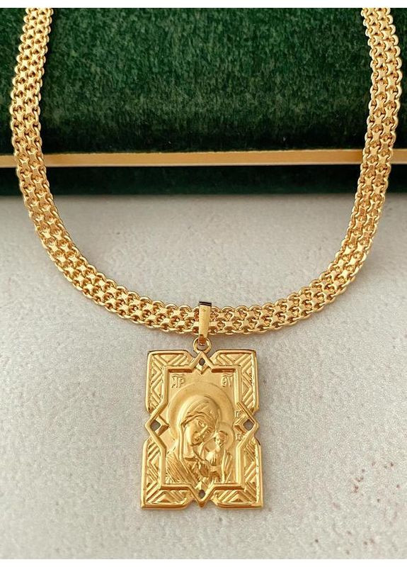 Позолочений Ланцюжок 50см + Кулон. Позолота No Brand (360619702)