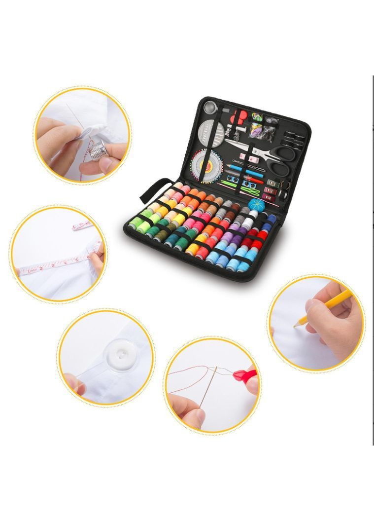 Набір для шиття та ремонту одягу №4, швейний набір, дорожній набір голок ножиць та ниток JCD (363320705)