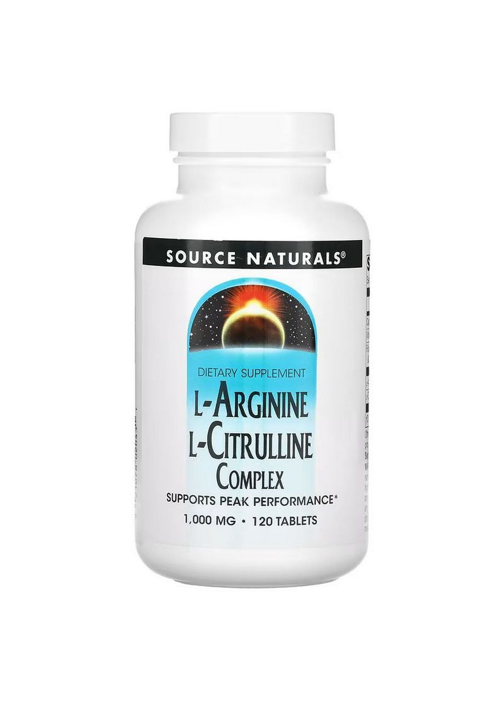 Аминокислота L-Arginine L-Citrulline Complex, 120 таблеток Source Naturals (293478324)