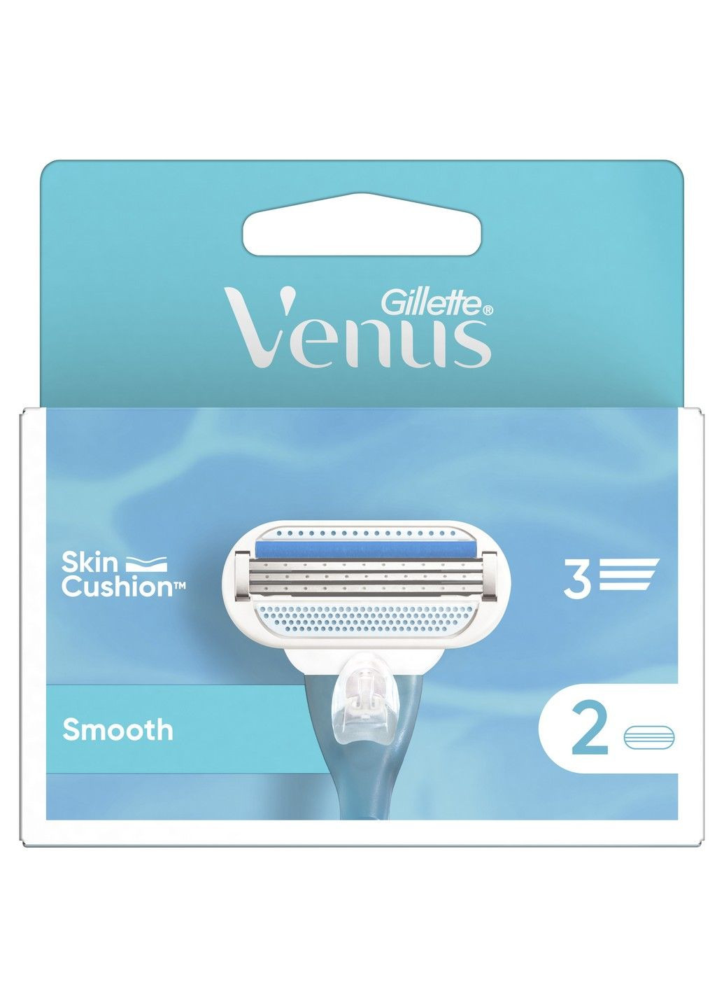 Змінні картриджі для гоління (леза) жіночі Venus Smooth, 2 шт Gillette (304575387)