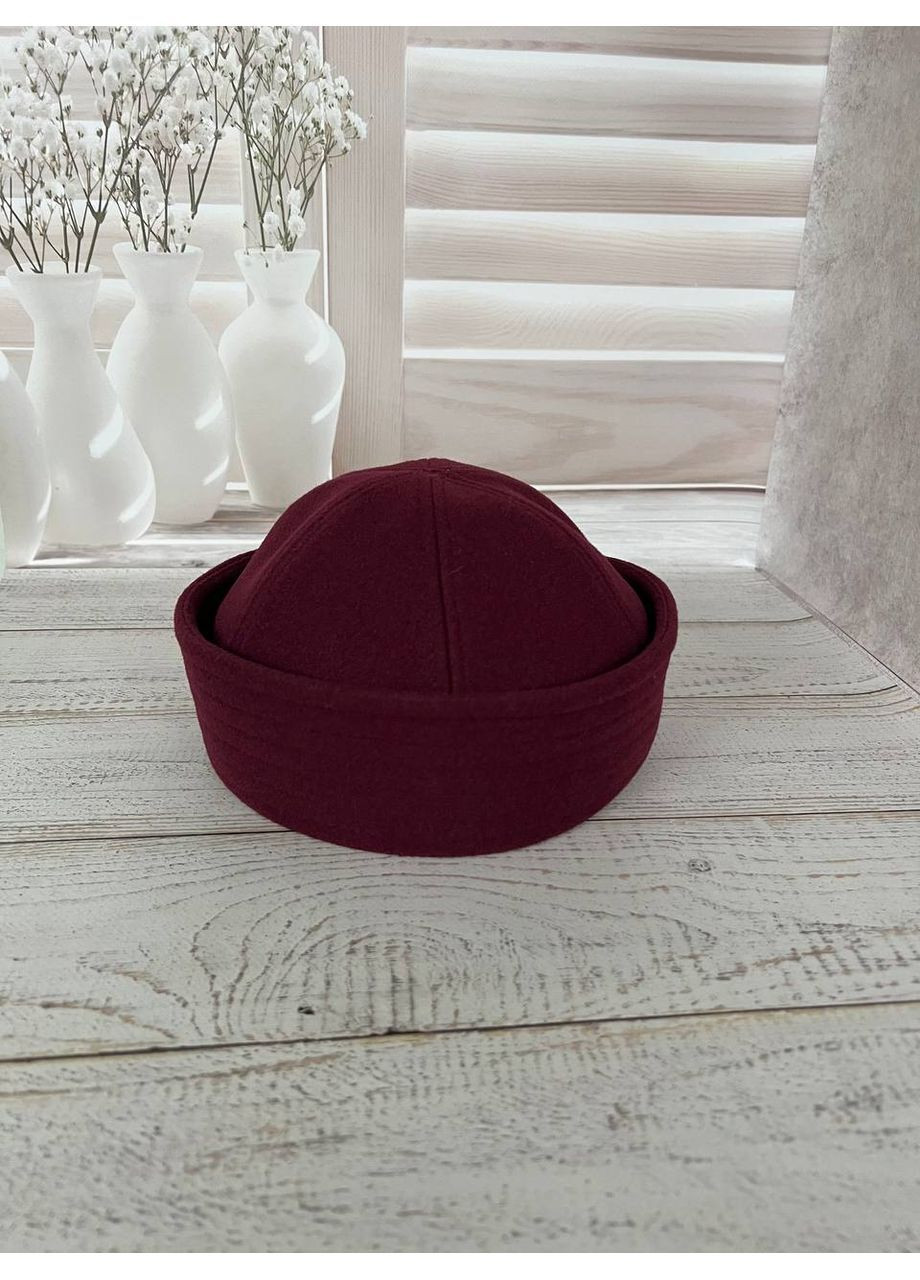 Кашемірова папайка в кольорі бордо Malisa (367582375)