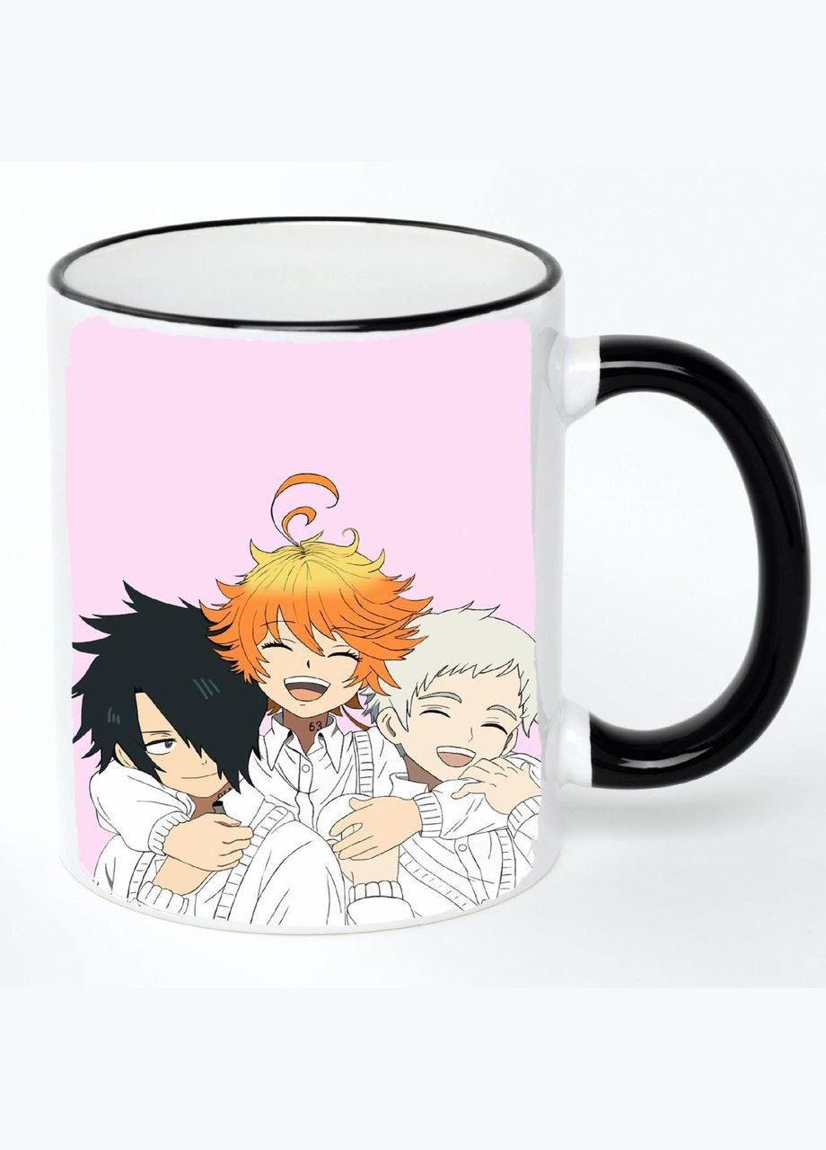 Чашка Обіцяний Неверленд Аніме #003 (кухоль, кружка) Біла з чорною ручкою 330 мл No Brand (322715953)