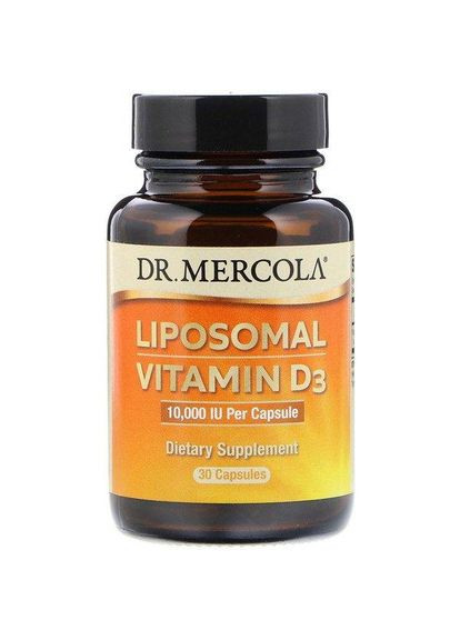 Вітамін Д3 ліпосомальний, Liposomal Vitamin D3,, 10 000 МО, 30 капсул (MCL03148) Dr. Mercola (266799174)