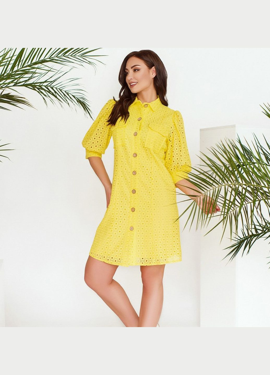 Кислотно-жёлтое платье Liton