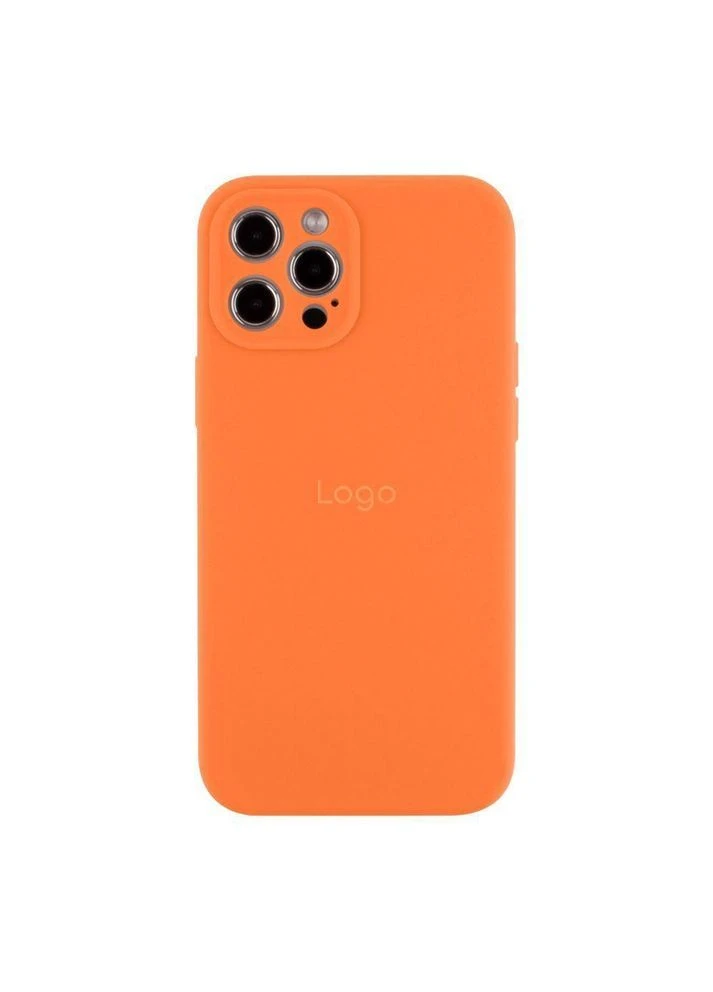 Чехол Silicone Case Full Size with Frame для iPhone 12 Pro Max 72.Kumquat No Brand (391197633)