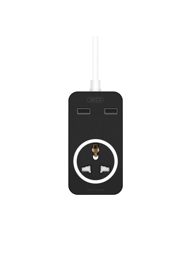 Мережевий подовжувач WL03 1AC / 2USB / 10A 1.8m black XO (322706548)