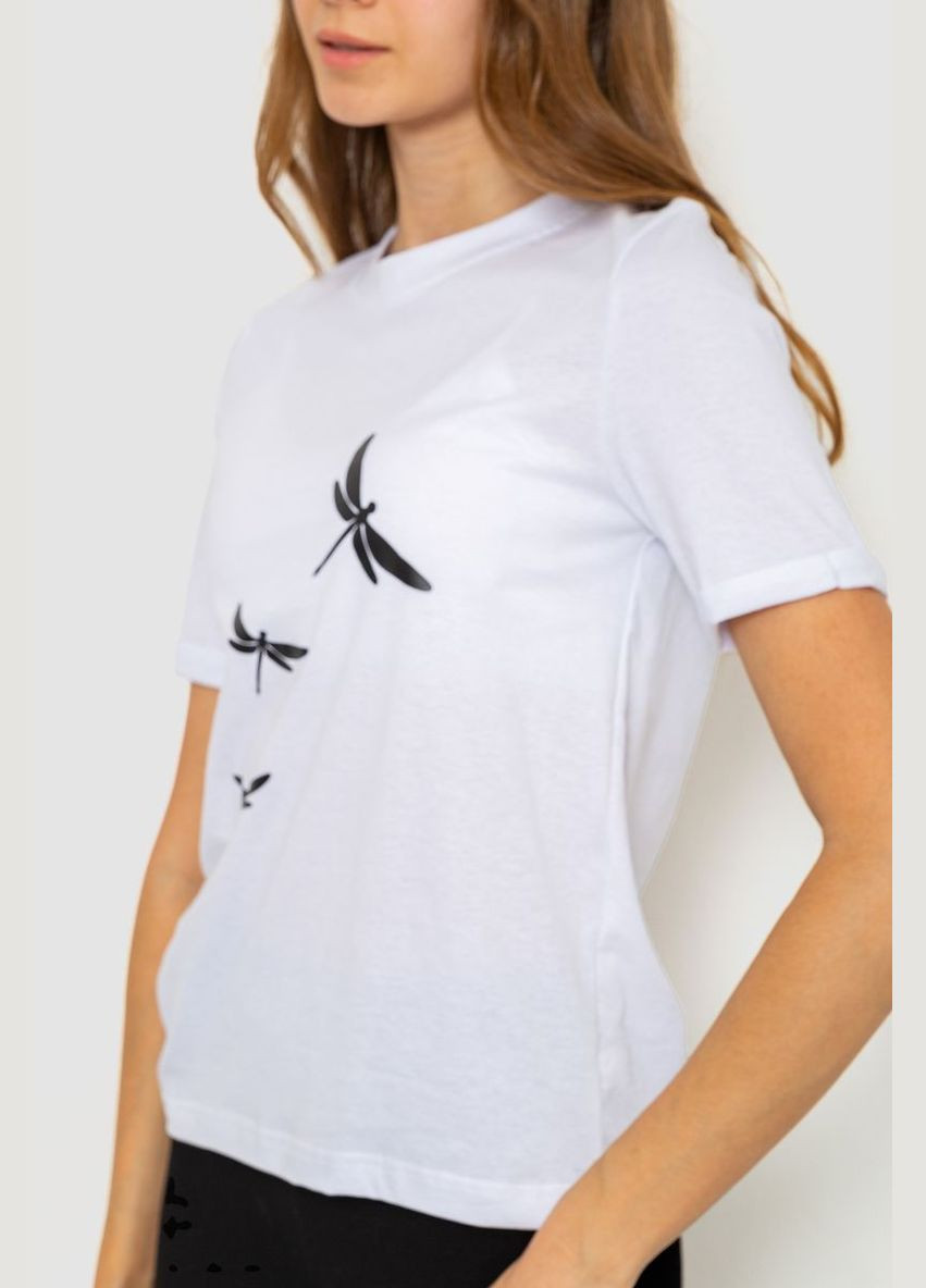 Біла жіноча футболка з принтом Ager 241R120