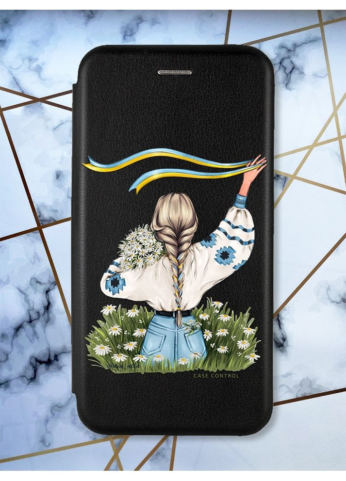 Чохол-книжка з малюнком для Xiaomi Redmi 4X Чорний:: Дівчина зі стрічкою (принт 17) Creative (359484595)