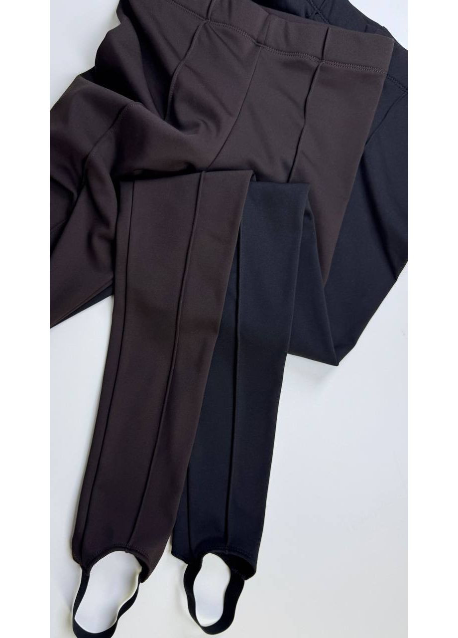 Женские лосины со штрипками из дайвинга на флисе Україна (368848902)