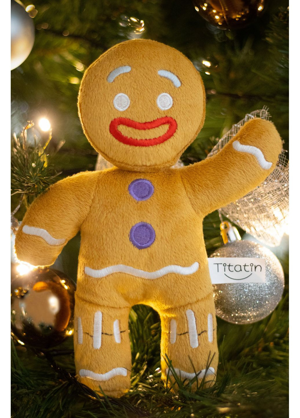 Мягкая игрушка Имбирное печенье Пряничный человечек 20см (TT1008) Titatin (365590667)