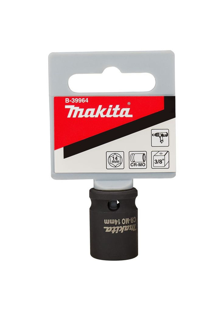 Ударная головка Cr-Mo B-39964 (14х28 мм, M8, 3/8") торцевая головка (30324) Makita (295043045)