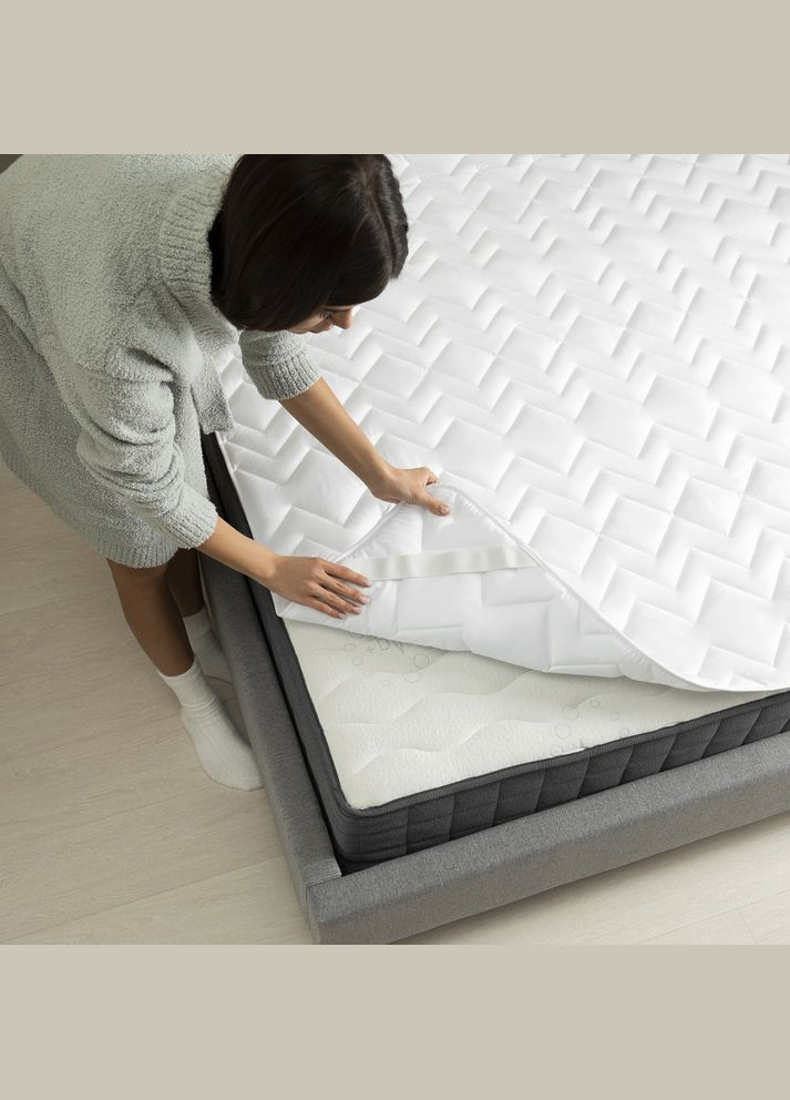 Наматрацник захисний 80х190 см Classic з гумками по кутах для готелів та дому, готельний IDEIA (334726447)