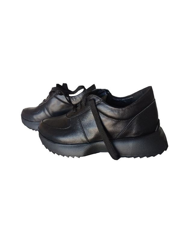 Кроссовки женские кожаные Ailinda чёрные демисезоны (315890764)