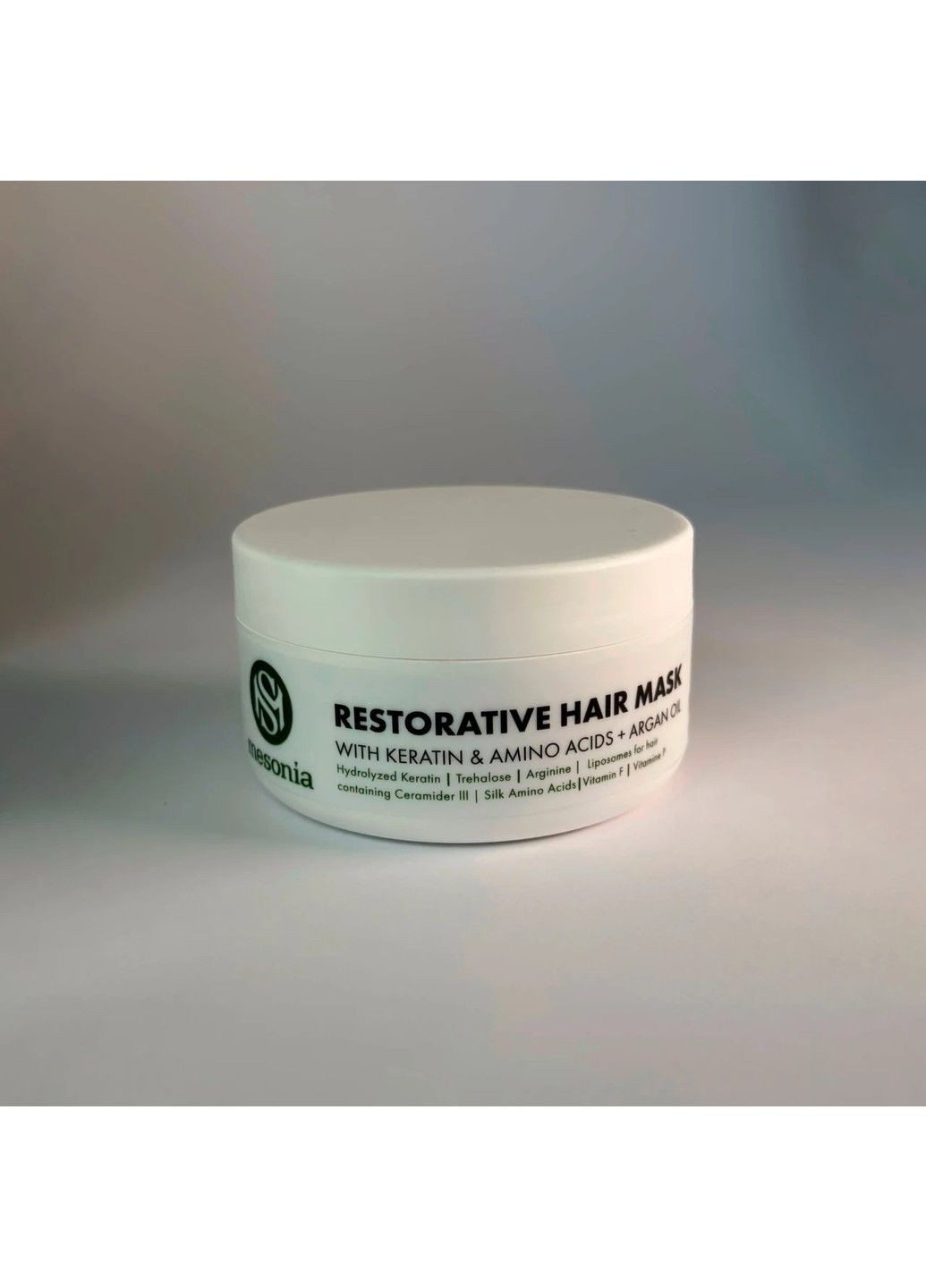 Маска для волос восстанавливающая с кератином и аминокислотами 250 мл Mesonia (316654983)