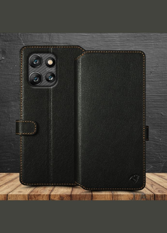 Чохолпортмоне Premium Wallet для Motorola ThinkPhone 25 Чорний (78330) Stenk (316651256)