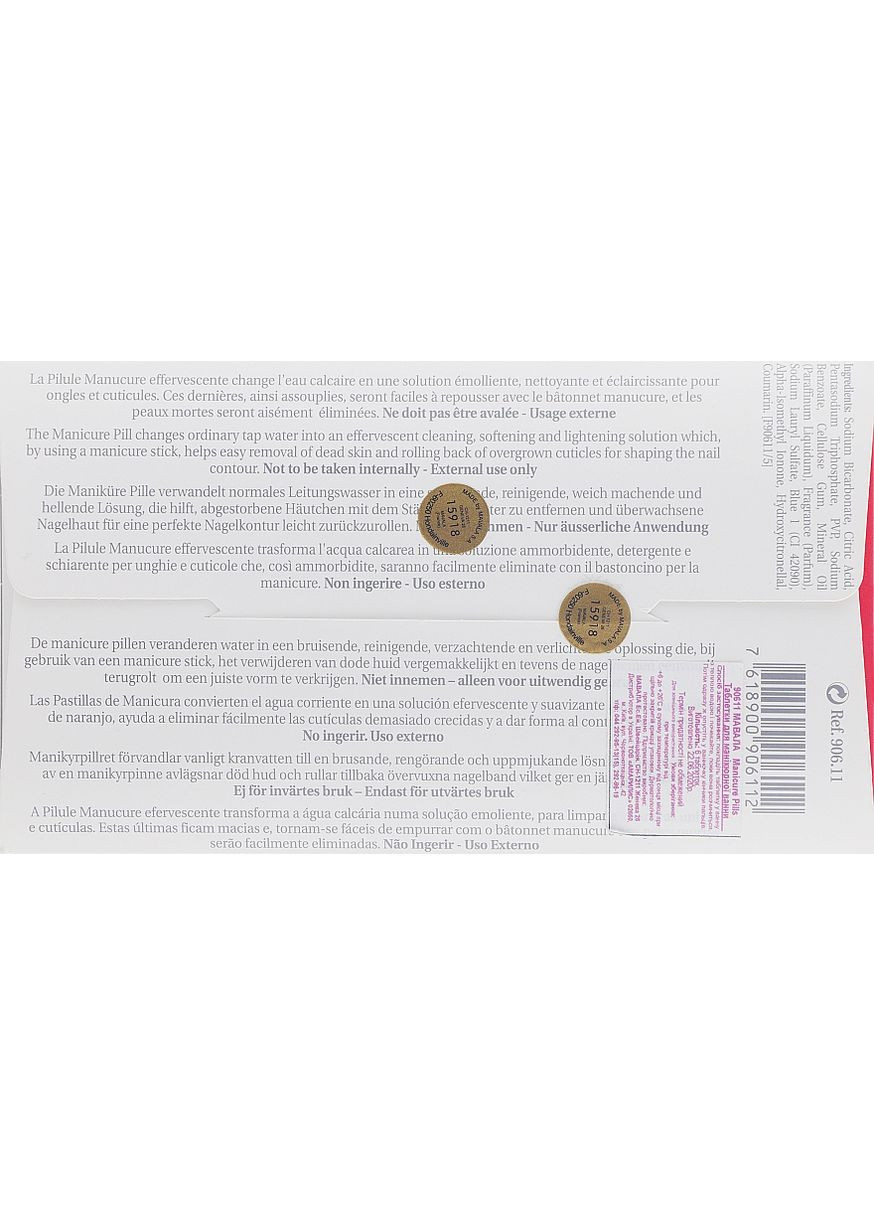 Таблетки для манікюрної ванночки Manicure Pill 6шт (17560-38872) Mavala (368617192)