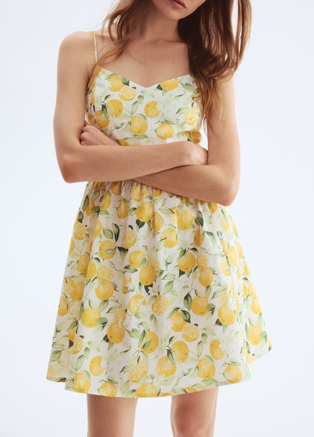 Білий кежуал сукня H&M з малюнком