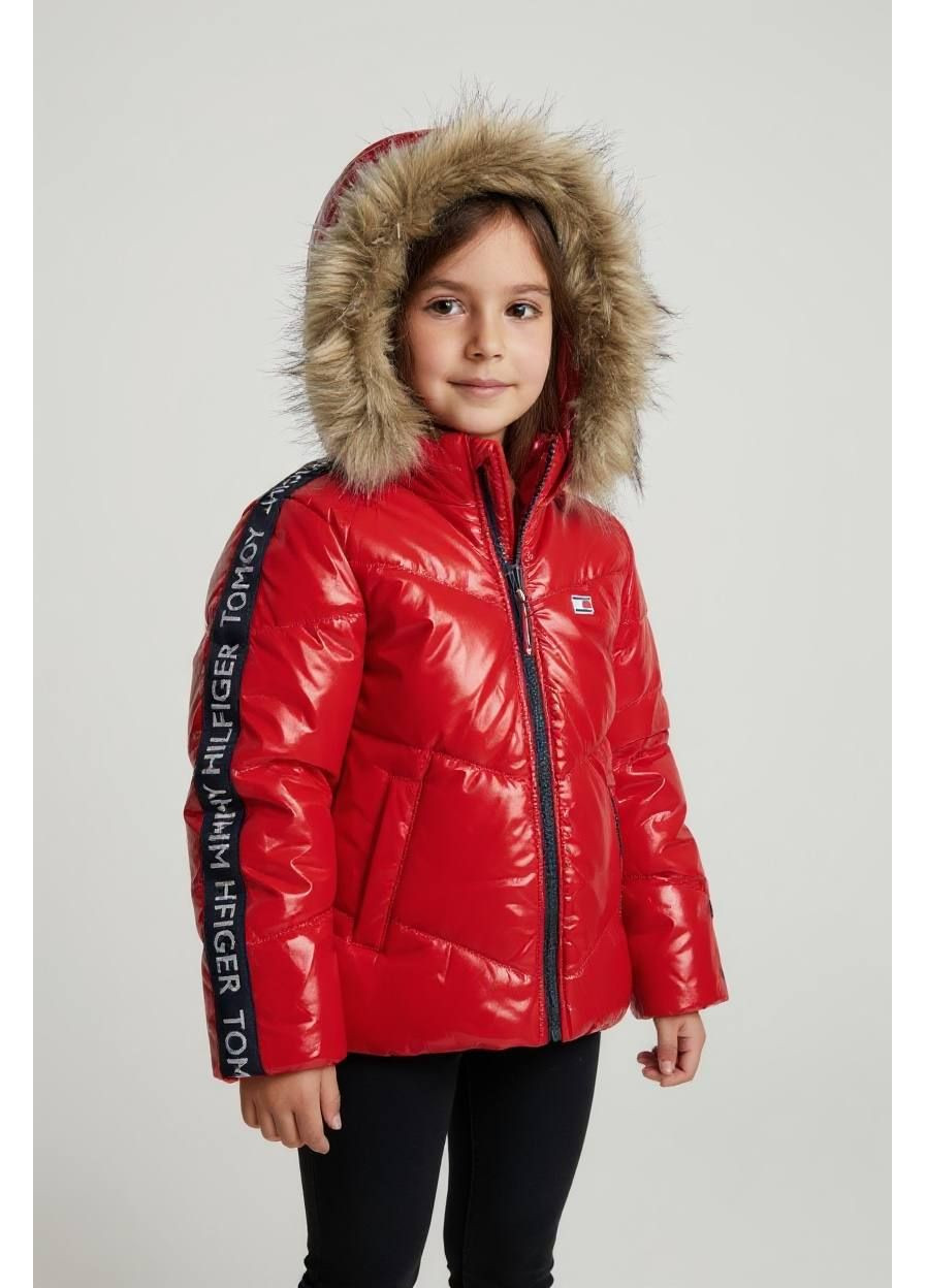 Красная демисезонная куртка Tommy Hilfiger