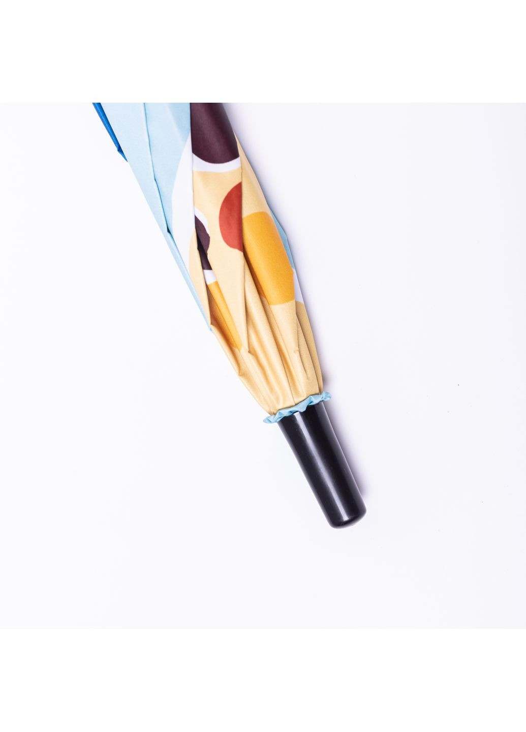 Комбинированный детский зонт-трость механический 90 см, голубой Yiwu (362135782)