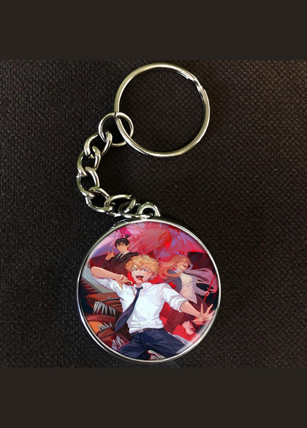 Брелок Аниме Человек бензопила #006 silver No Brand (327220978)