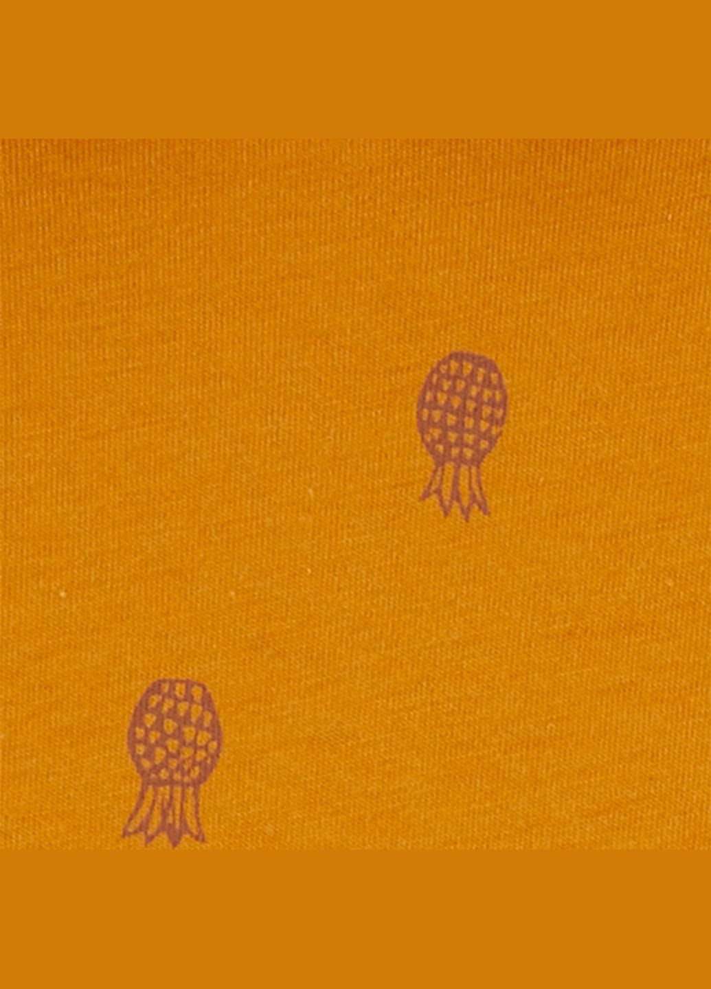 Коричневый демисезонный комплект 3в1 2 футболки и шорты для мальчика 69-72 см (1q481910_) Carter's