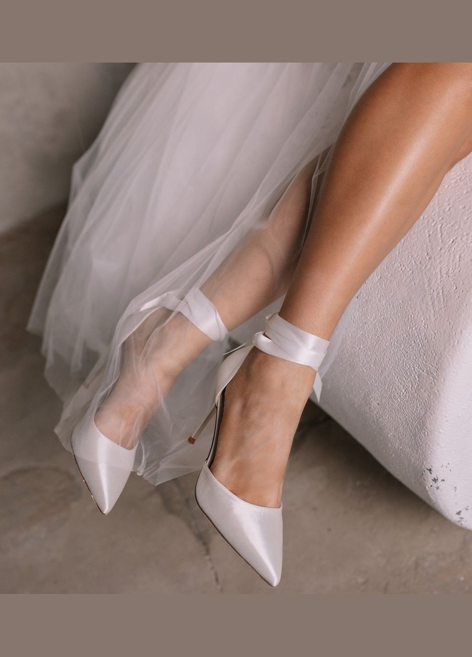 No Brand Свадебные женские туфли с лентой и дополнительным атласным ремешком 6 см. Белый цвет. белый з текстиль, — лето (322414725)