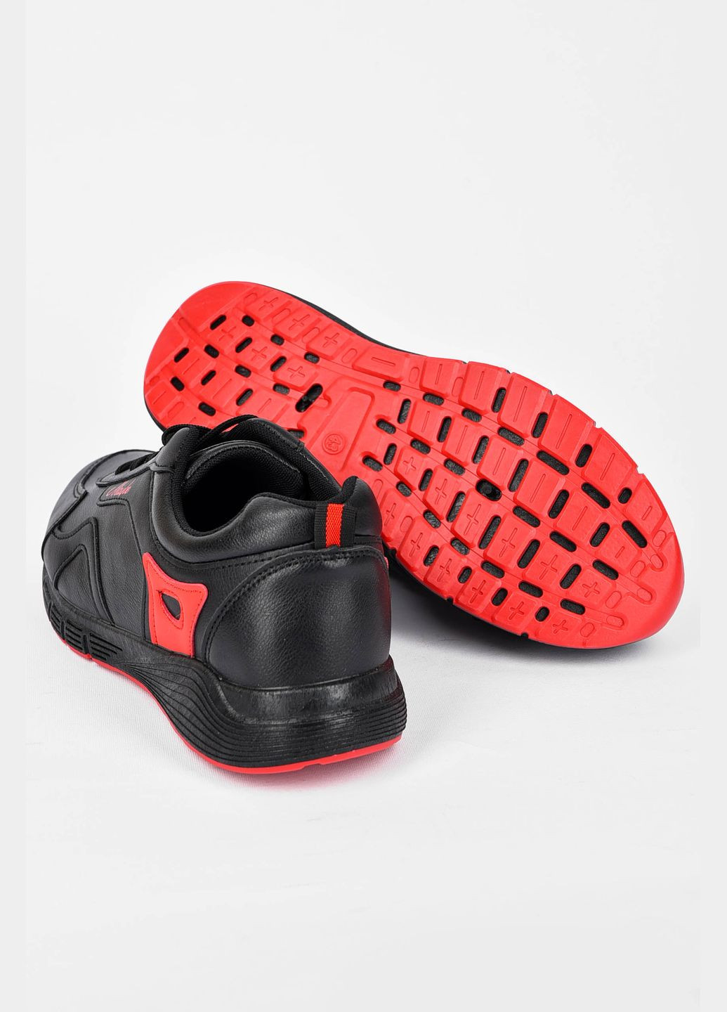 Чорні Осінні кросівки чоловічі чорного кольору на шнурівці Let's Shop