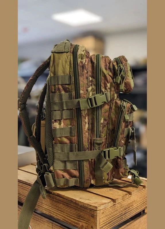 Рюкзак тактичний 20Л. Камуфляж US ASSAULT PACK SM VEGETATO W/L (14002042-20) Mil-Tec (323650383)