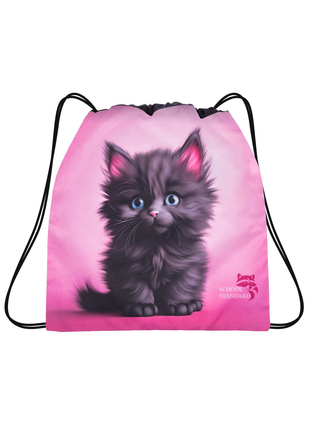 Мешок для сменной обуви для девочки с Котиком MSS-3 School Standard (293815075)