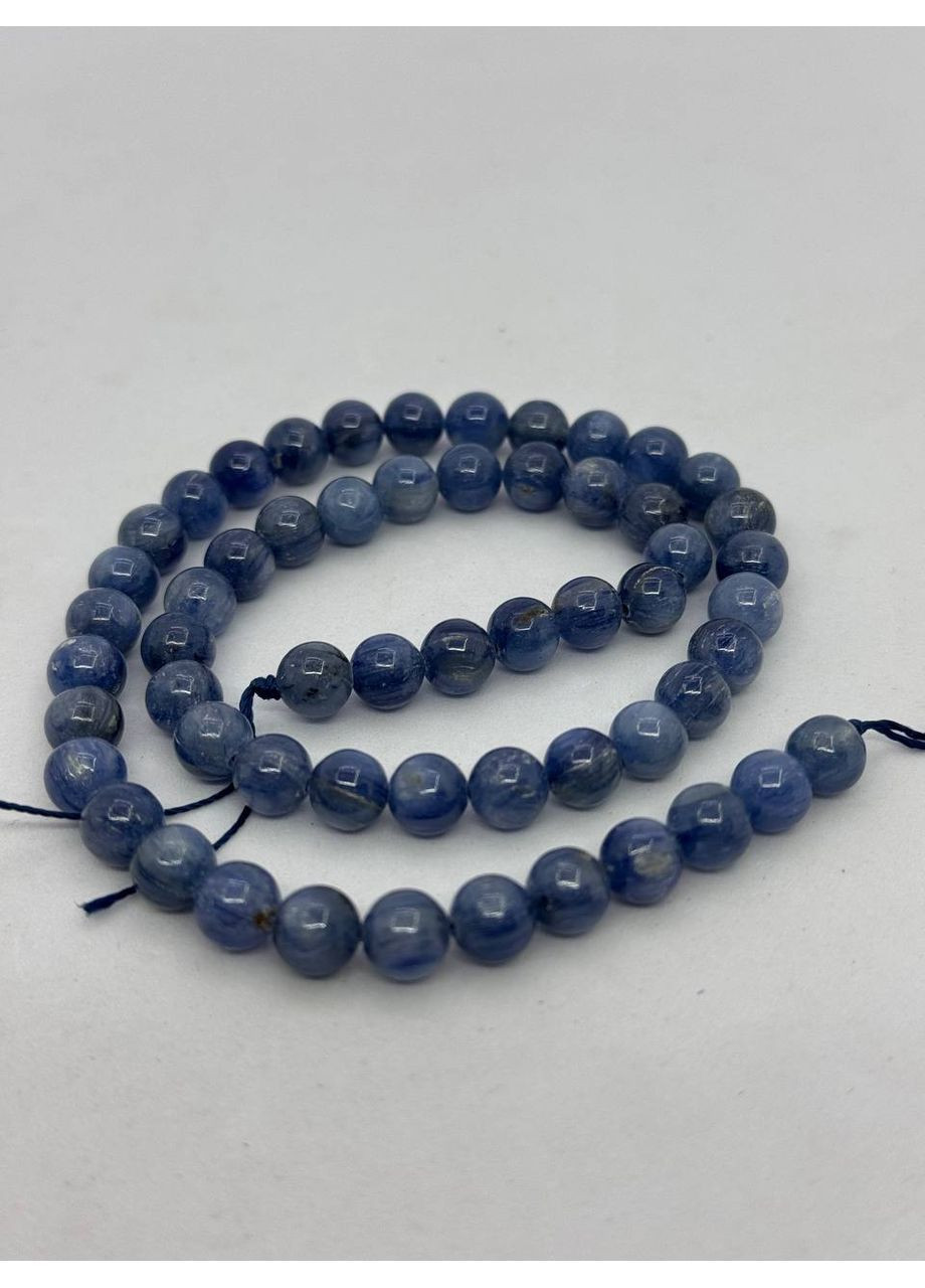 Кіаніт на нитці без застібки 7 мм 40 см Синій No Brand (363829916)