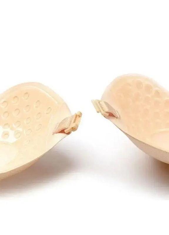 Бежевый невидимка бюстгальтер невидимка на основе fly bra, лифчик без бретелек невидимка dekollete, флайбра с застежкой впереди No Brand