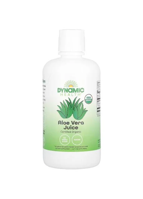 Сік алое вера неприправлений, Aloe Vera Juice, Dynamic Health, органік, 946 мл Dynamic Health Laboratories (362370443)