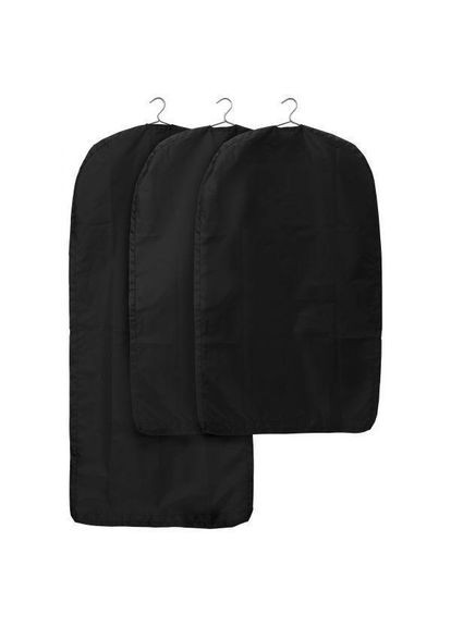 Чохол для одягу 3 штуки чорний IKEA (272150148)
