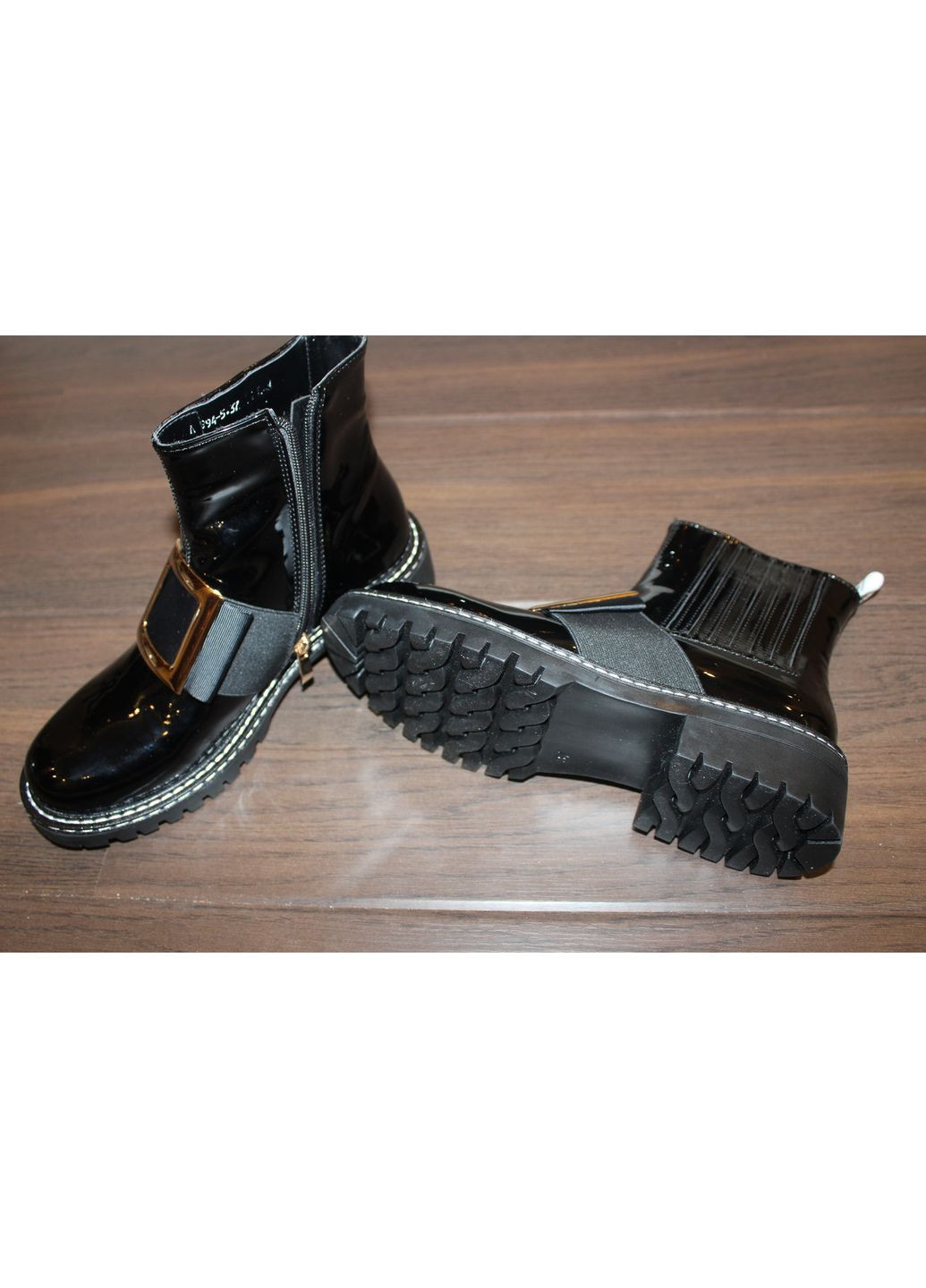 Черевики жіночі демісезонні чорні No Brand Черевики демісезонні (349649768)