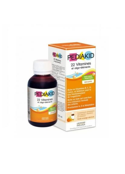 Мультивітаміни для дітей, сироп, 22 Vitamins & minerals,, 125 мл (PED00258) Pediakid (266038732)