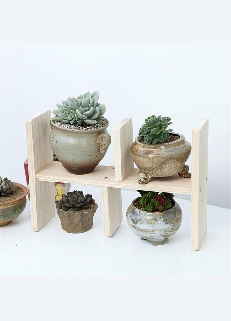 Підставка для квітів з дерева Компета зефір (ЦВП-005820) No Brand (328227866)