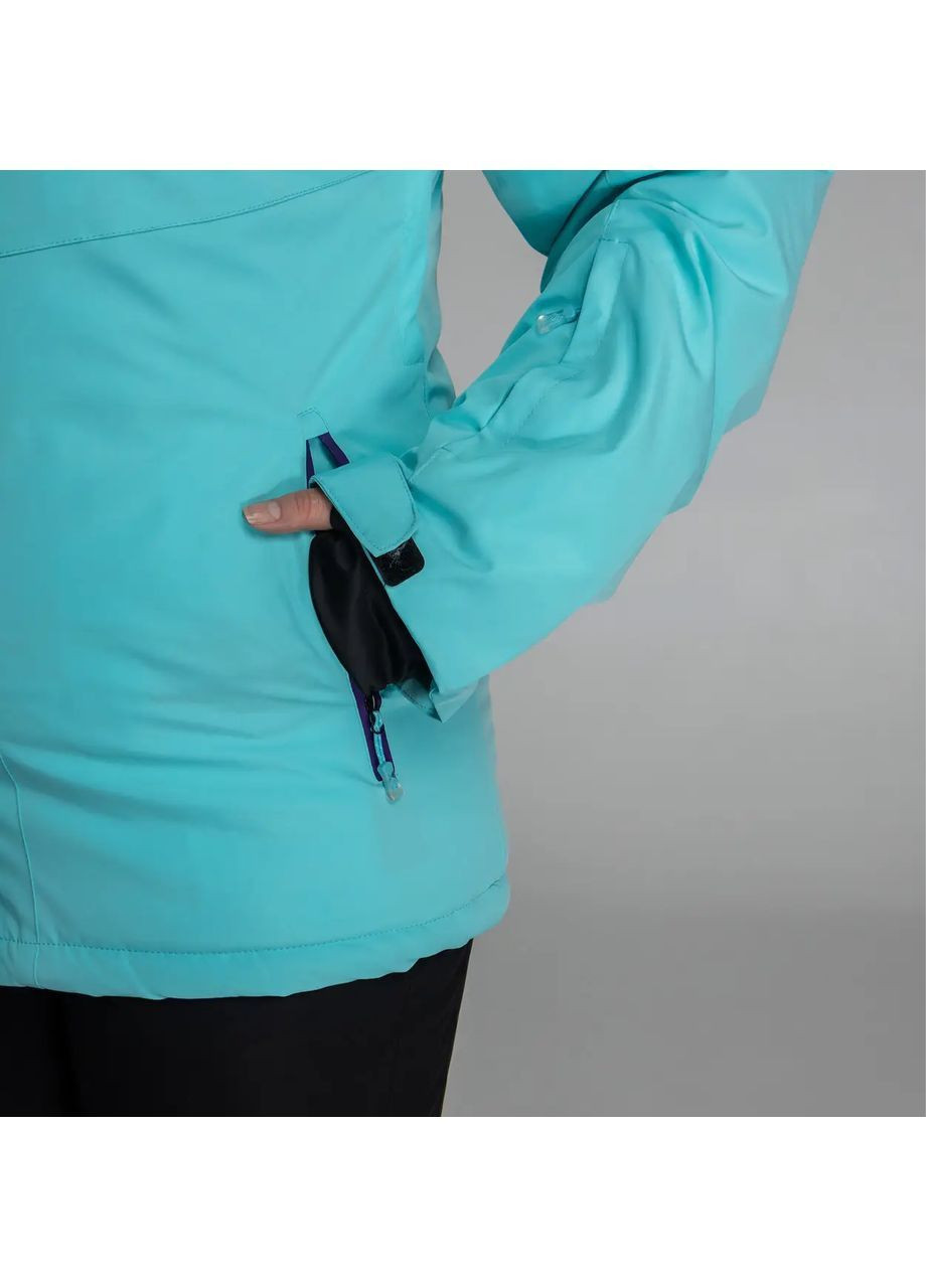 Бірюзова зимня жіноча термокуртка великих розмірів гірськолижна повсякденна сноубордична Aolugang куртка лижна