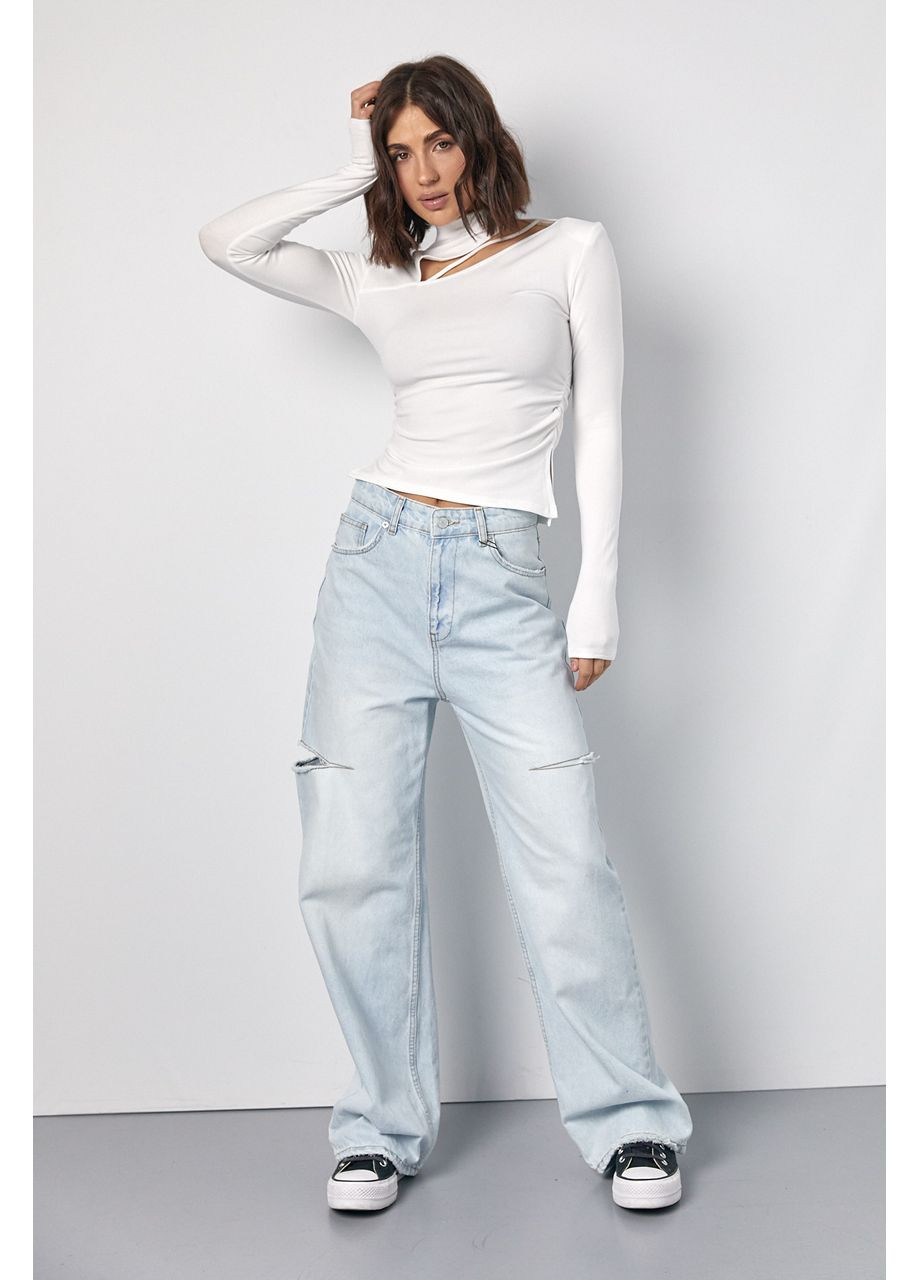 Жіноча водолазка з драпіруванням No Brand (351851087)