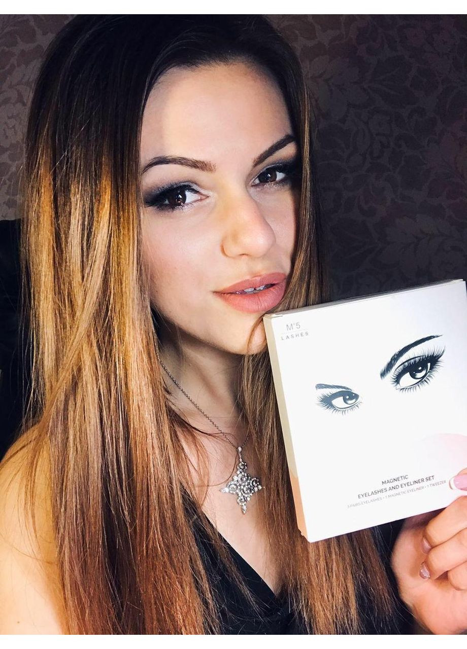 Набор многоразовые ресницы ДВЕ модели + магнитная подводка + пинцет Magnetic Lashes (366668462)