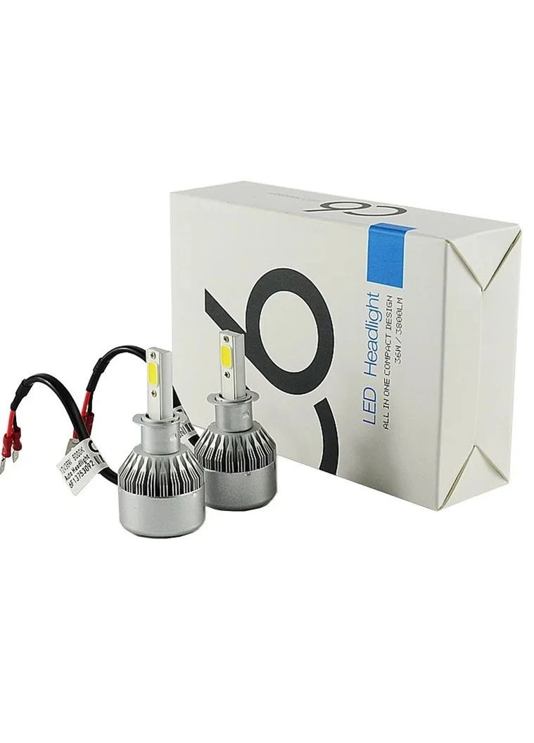 Автомобільні світлодіодні LED COB лампи RIAS C6 H3 30W 6000K (2_007759) No Brand (395875944)