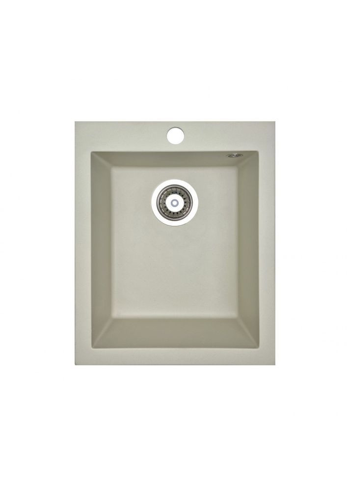 Кухонная мойка из искусственного камня/кварцевая 410х495x190мм, квадратная BOARD Сахара Бежевый (31570410495) Adamant (369798668)