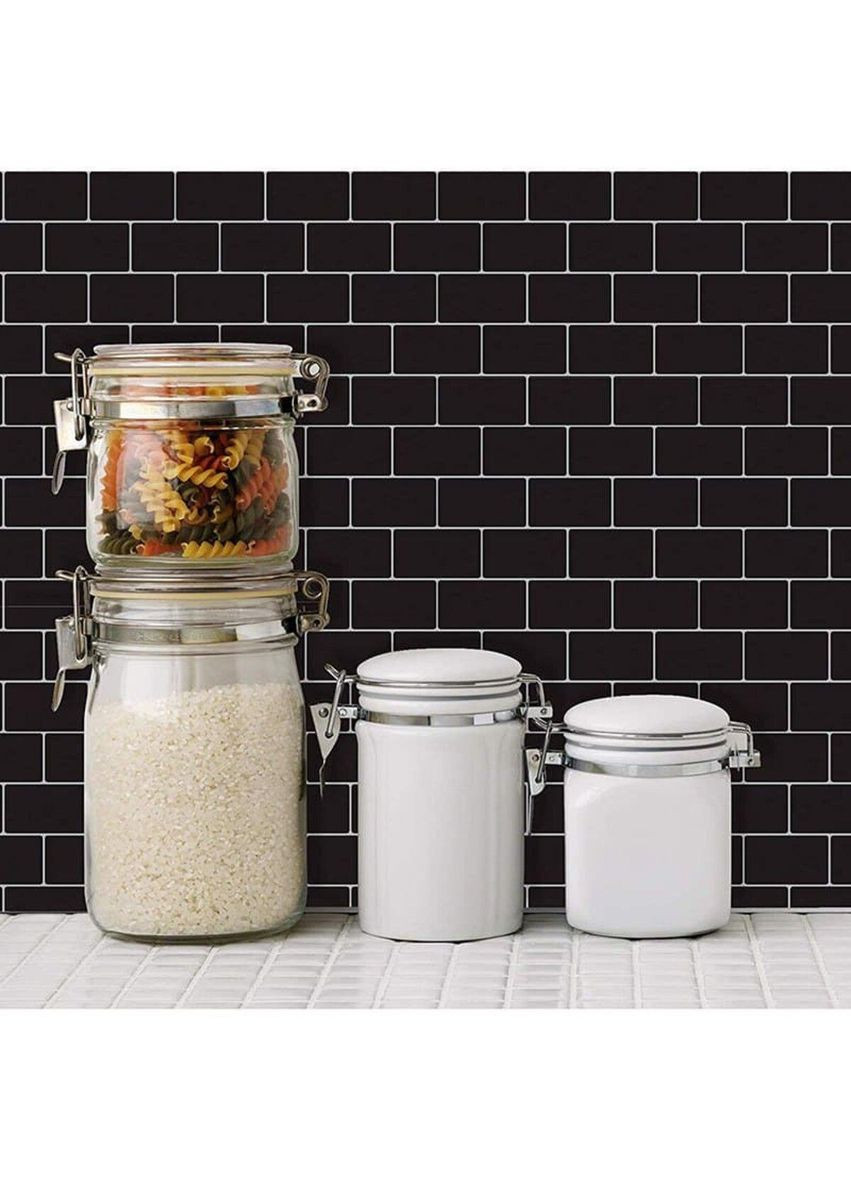 Самоклеящаяся полиуретановая плитка черный кирпич 305х305х1мм (D) SW-00001186 Sticker Wall (360920448)