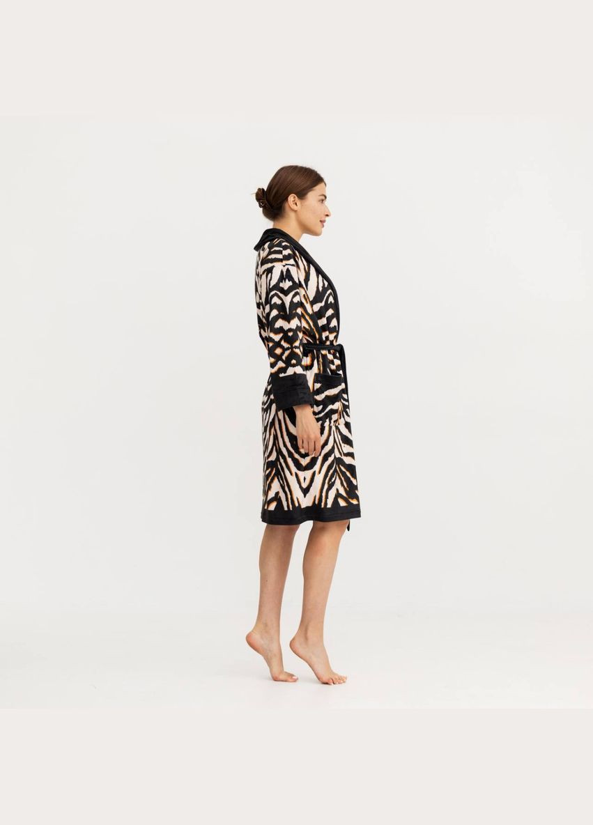 Халат женский из плюшевого велюра эксклюзивный Feature 18264 2XL-3XL FlexDress (336767099)