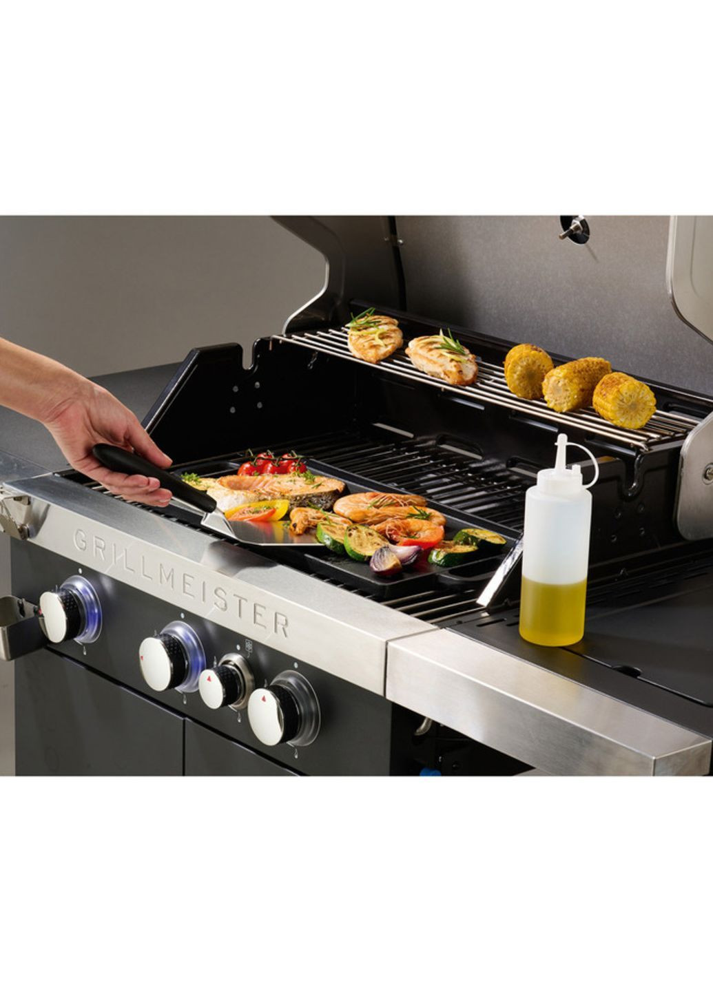 Набор аксессуаров для гриля 4 шт черный Grill Master (369557963)