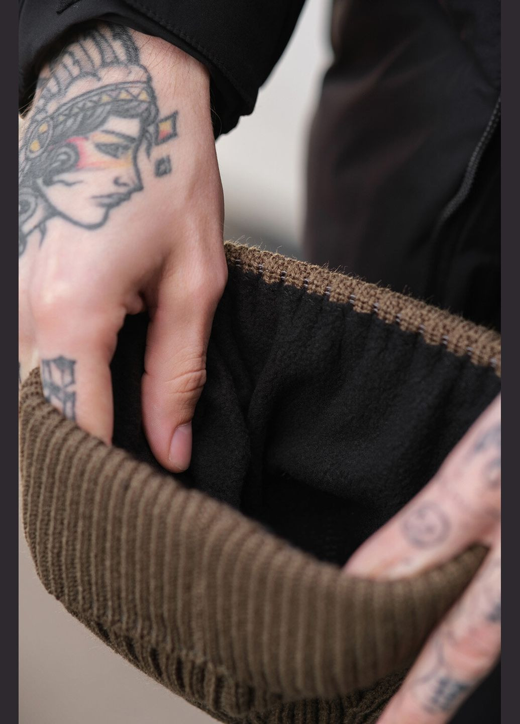 Чоловіча утеплена шапка біні докер Gvido Without (308025196)