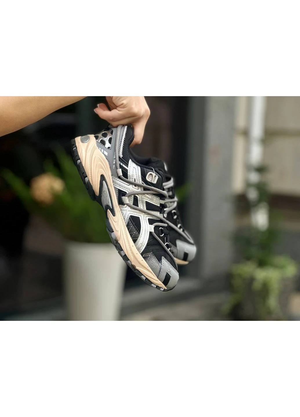 Сірі Осінні кросівки чоловічі asics gel-kahana tr v2 grey black silver асікс гель кахано tr v2 No Brand