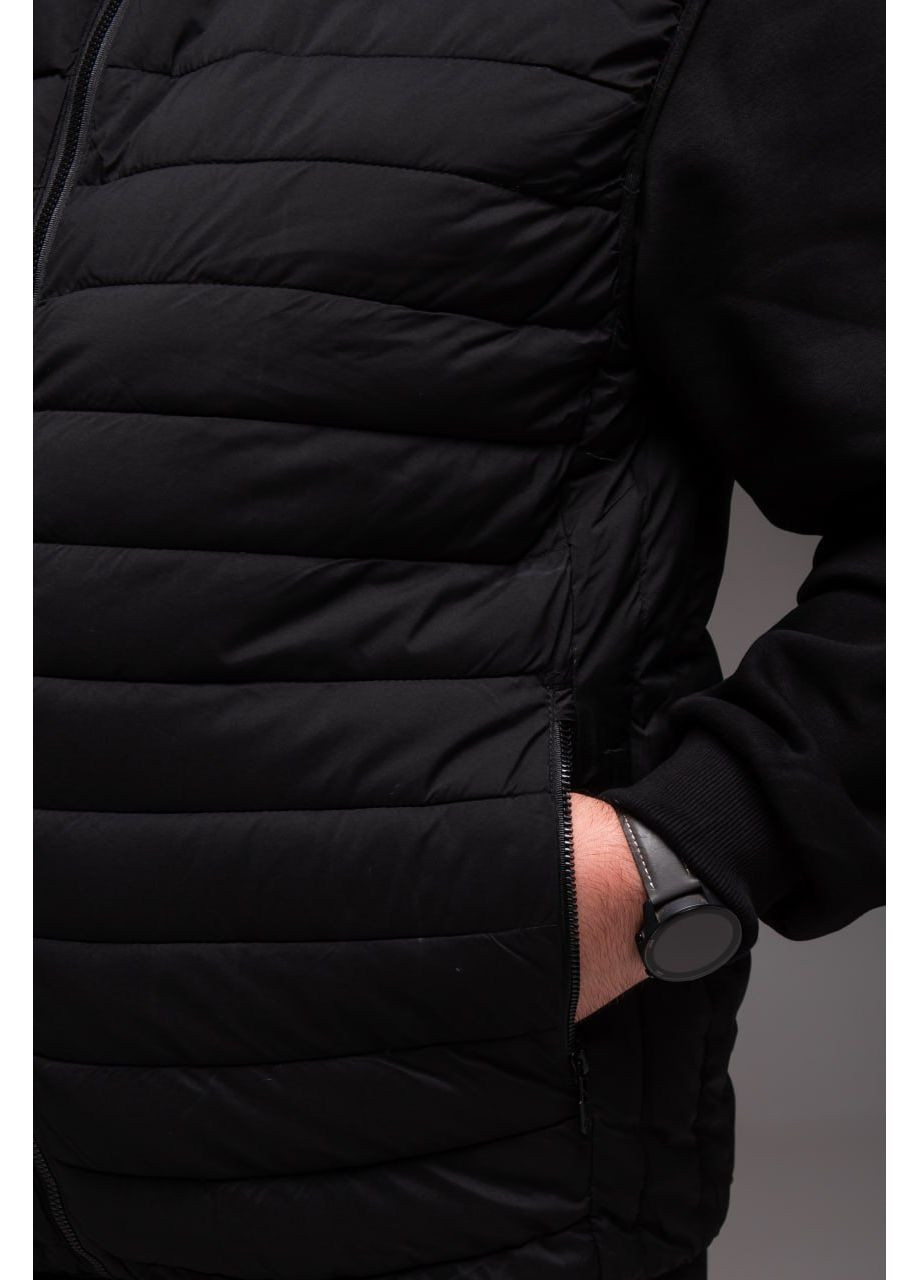 Утепленный мужской жилет черный БАТАЛ No Brand (364260836)