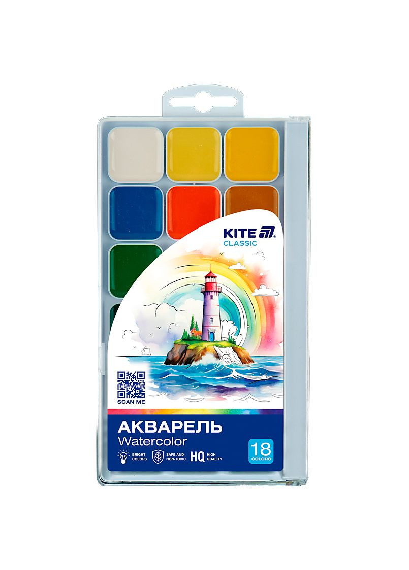 Краски акварельные 18 цв. Classic Kite (332211991)