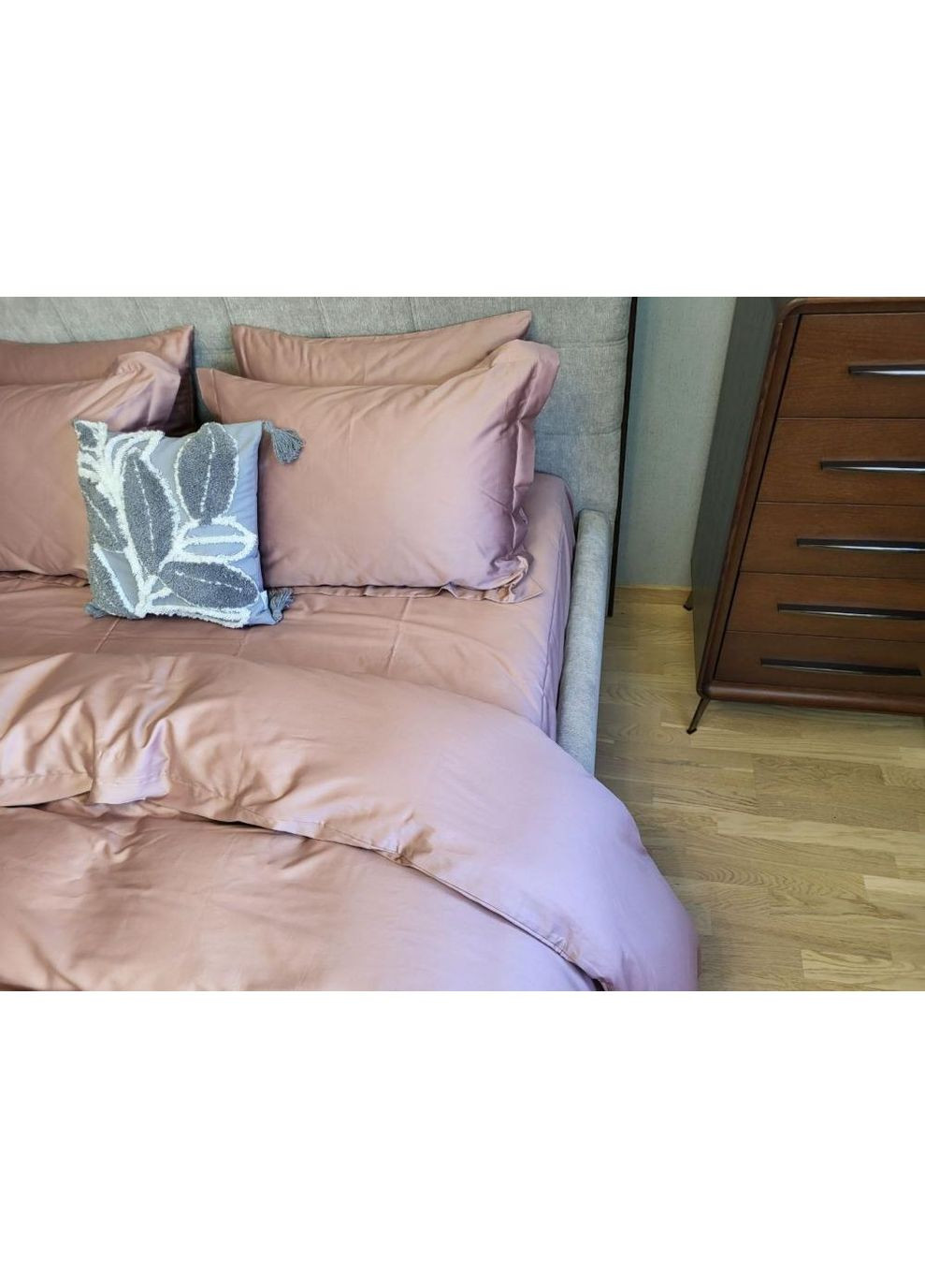 Постельное белье Пудра роза(350N), сатин PREMIUM Семейный размер, наволочки 70/70 No Brand (364217323)