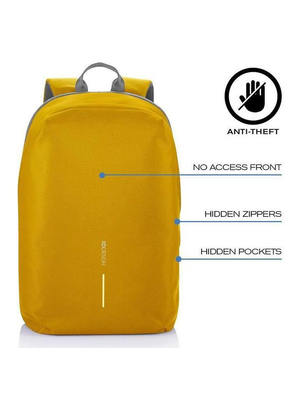 Городской рюкзак Анти-вор Bobby Soft Yellow 13-16 л (P705.798) XD Design (322200535)